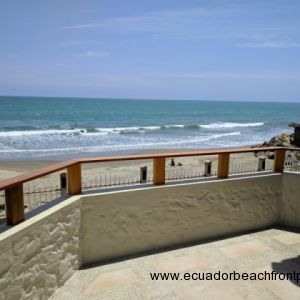 Beachfront balcony