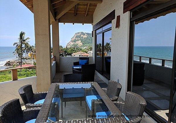 Large oceanfront balcony with incredible views