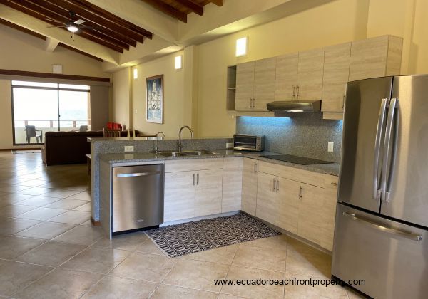 Fully funcional kitchen with everything you will need, includes dishwasher.