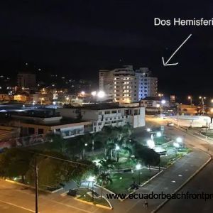 view towards the Dos Hemisferios condo building