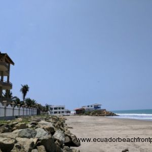 Sand beach in front of the condo, looking south