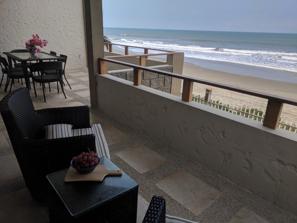 Oceanfront balcony