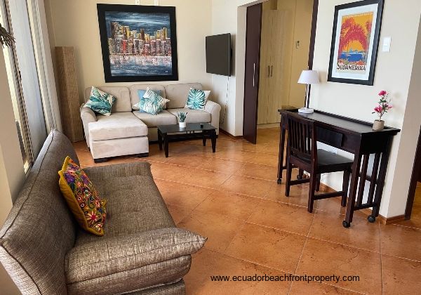 tv nook and desk space