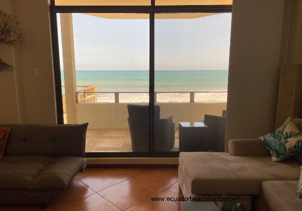 looking towards oceanfront balcony