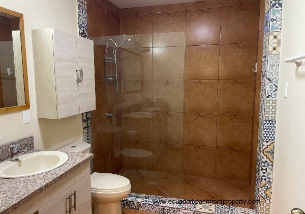 ensuite with walk-in shower and double vanity