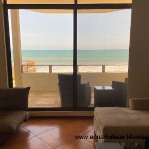 looking towards oceanfront balcony