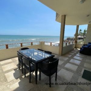 large oceanfront balcony