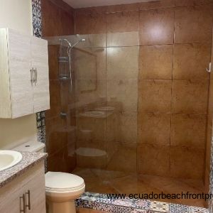 ensuite with walk-in shower and double vanity
