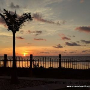Sunset view from pool