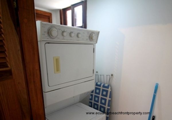 Stacked washer and dryer