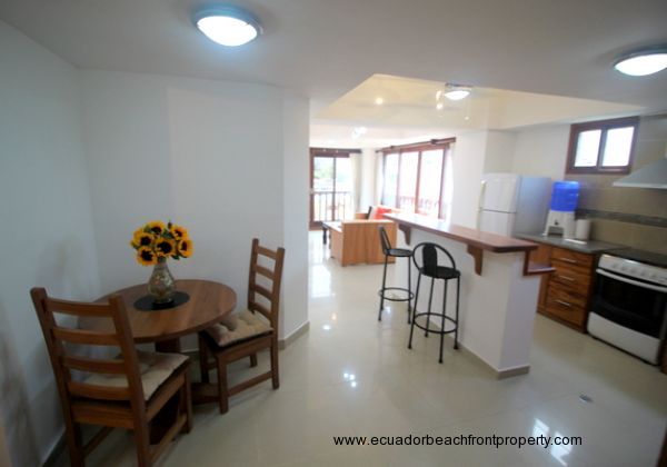 Dining area and kitchen