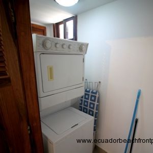 Stacked washer and dryer