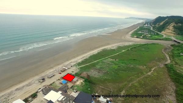 Beachfront land for sale in Briceno