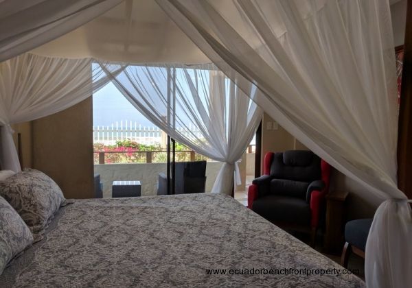 Master bedroom has ocean views