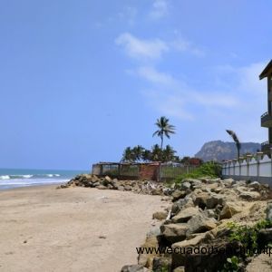 Beautiful sand beach, looking to the north