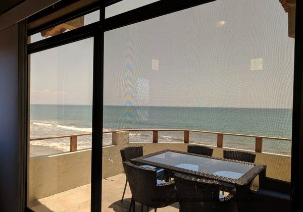 Master bedroom opens up to the oceanfront porch