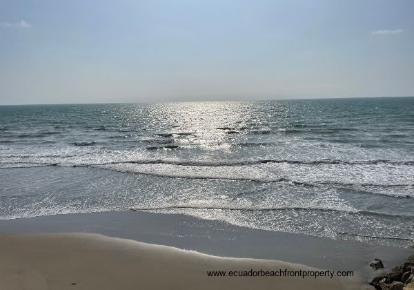 Sand beach with warm swimmable water year-round