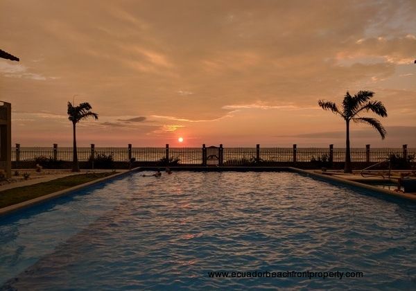 Pool is 60 feet long and is the ideal depth throughout its length for laps or walking