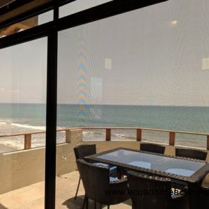 Master bedroom opens up to the oceanfront porch