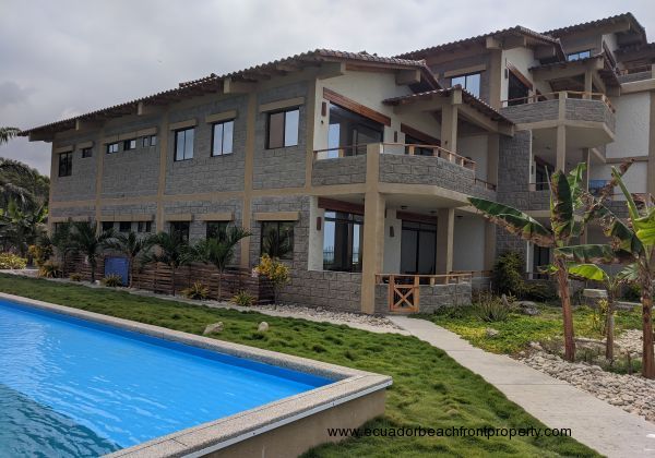 The condo beside the pool and just a few steps to the beach.