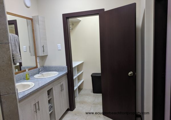 ensuite master bath with walk-in closet