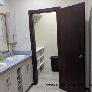 ensuite master bath with walk-in closet