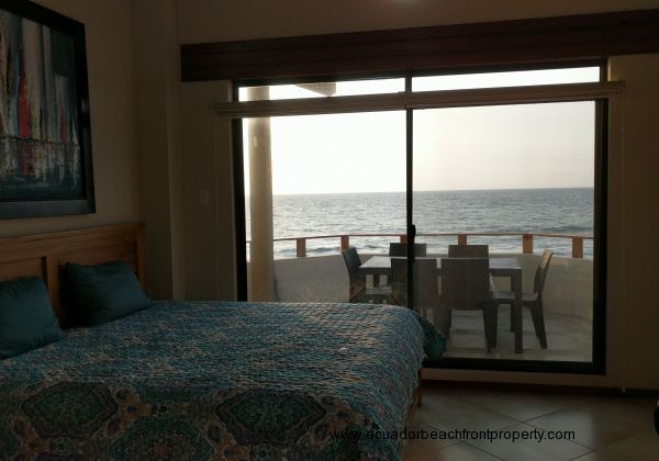 Master bedroom with ocean view