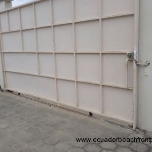 Car park secure gate. 