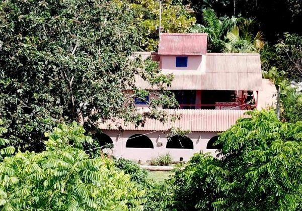 Large covered balcony