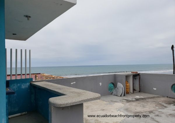 rooftop terrace with bar