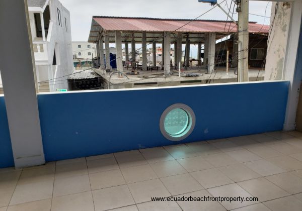 spacious balcony off bedroom