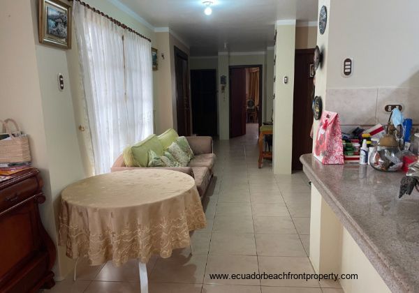 kitchen  to living area