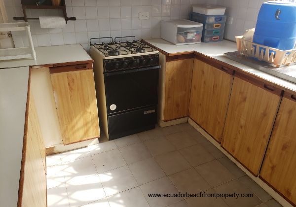 kitchen with wooden cabinets