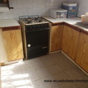 kitchen with wooden cabinets