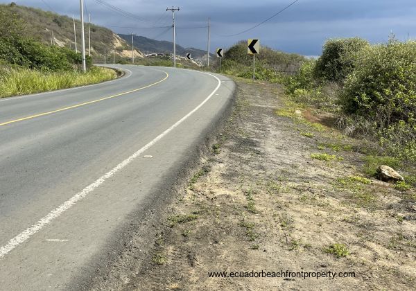 View of the highway from lot