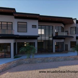 3D render of architectural plans
