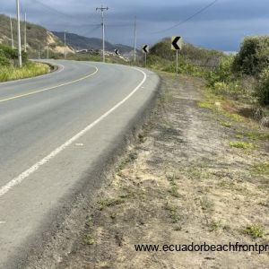 View of the highway from lot