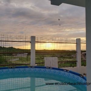 sunset view from ground level