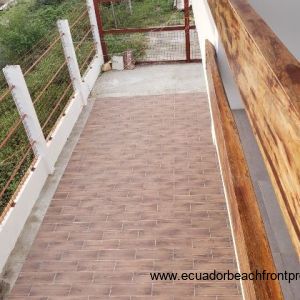 tiled balcony