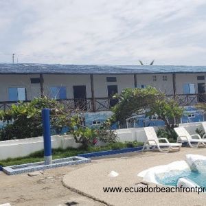 guest rooms surrounding the pool