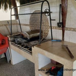 poolside grill area