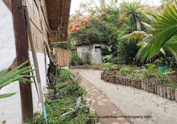 brick walkways and landscaping