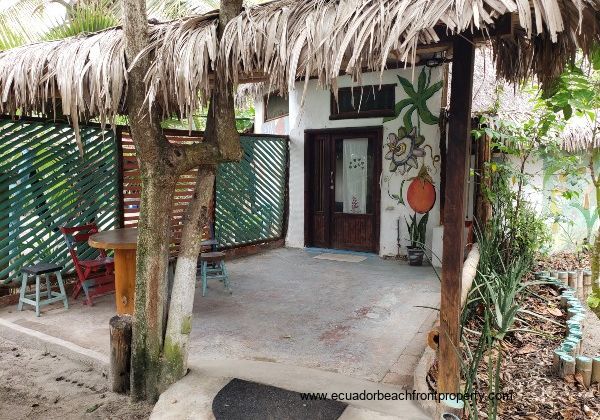 entrance to guest cabin