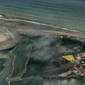 Location of the parcels relative to the ocean, mangrove reserve and the river