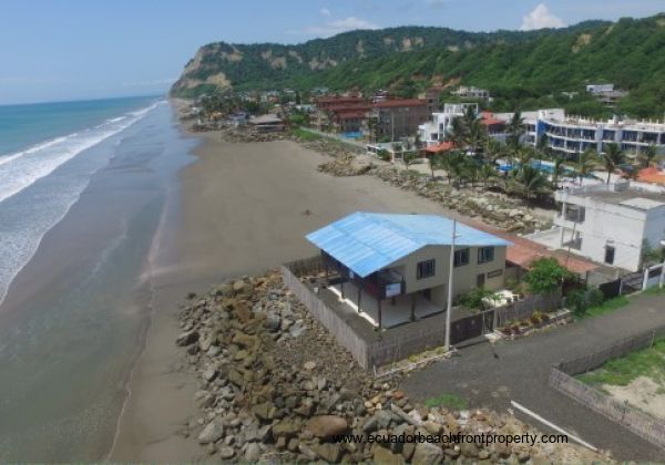 A true oceanfront home on a stunning beach