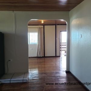 Looking from kitchen to living room