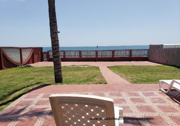 Oceanfront patio
