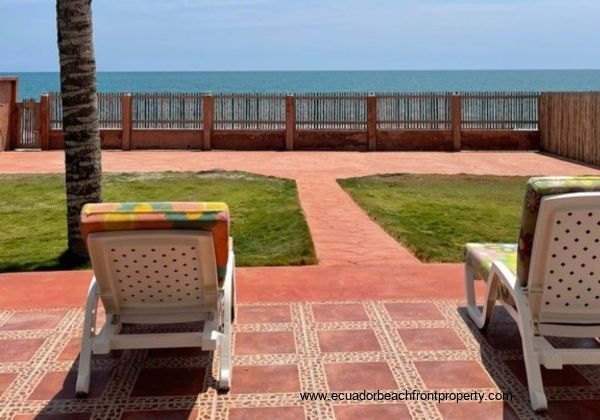 Oceanfront patio
