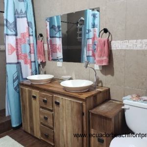 Master bath with double vanity