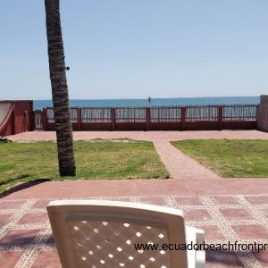 Oceanfront patio